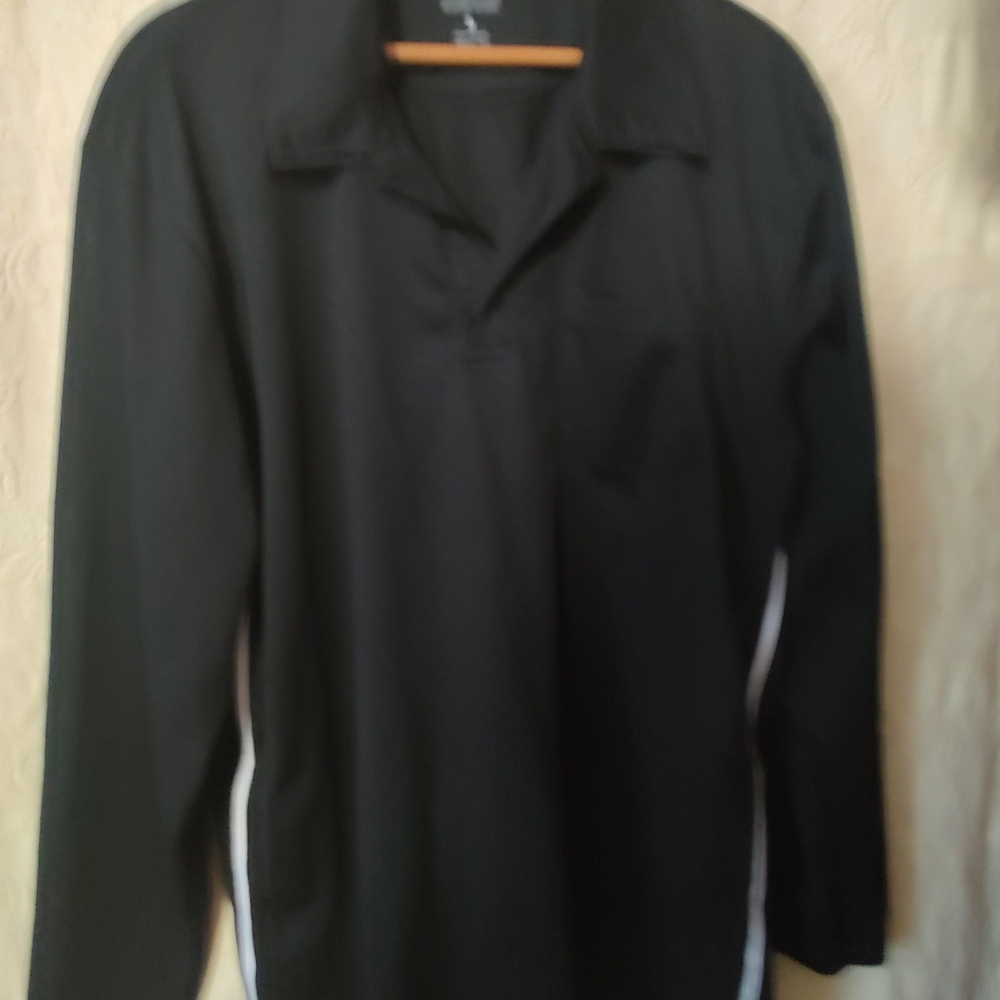 Smitty Performance Mesh Black Long Sleeve Shirt Men's Large